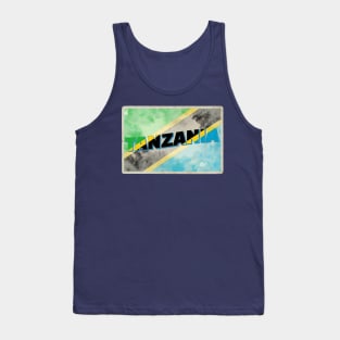 Tanzania vintage style retro souvenir Tank Top